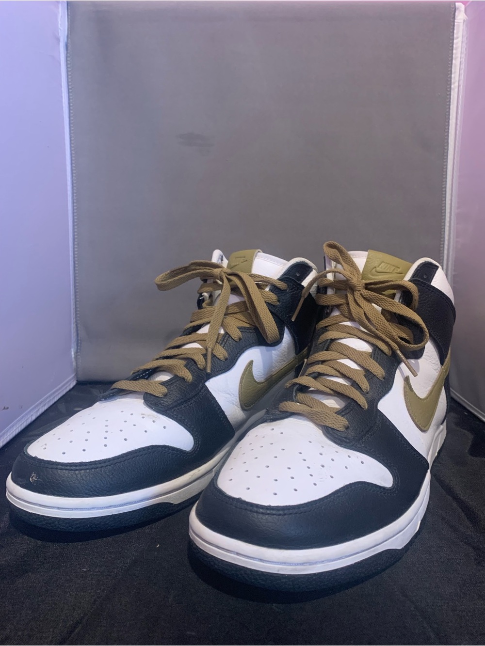 Men's Vintage-Style Nike Dunk High By You Custom High Top Sneakers